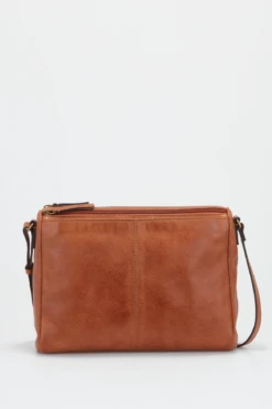 Eli Leather Zip Crossbody Bag