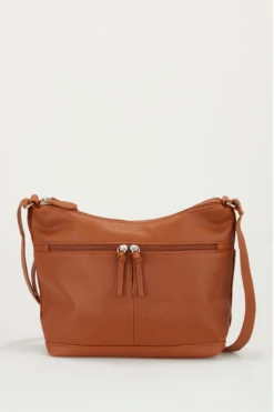 Twin Zip Large Crossbody Bag